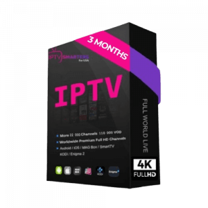 Abonnement IPTV 3 mois Séries, sport et chaînes 4k