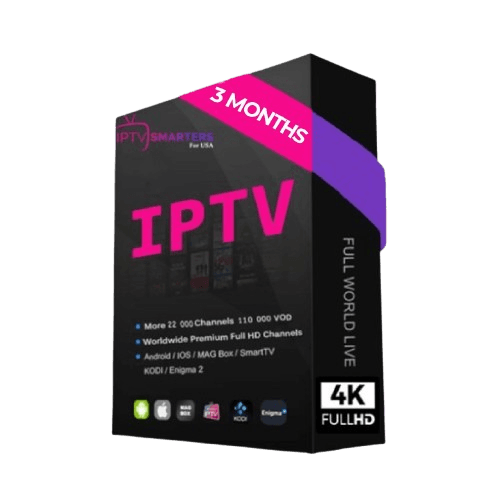 Abonnement IPTV 3 mois Séries, sport et chaînes 4k