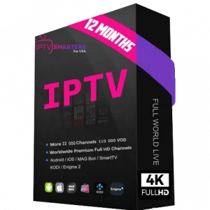 Abonnement IPTV 12 Mois Suisse 60 000 Chaînes & VOD 4K