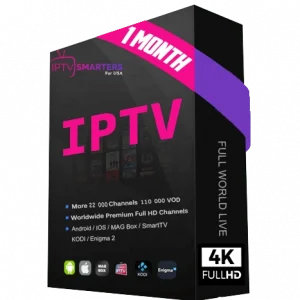 IPTV Abonnement 1 mois Essayez la TV comme jamais avant