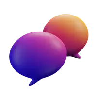 Accueil 90 3dicons chat bubble dynamic gradient