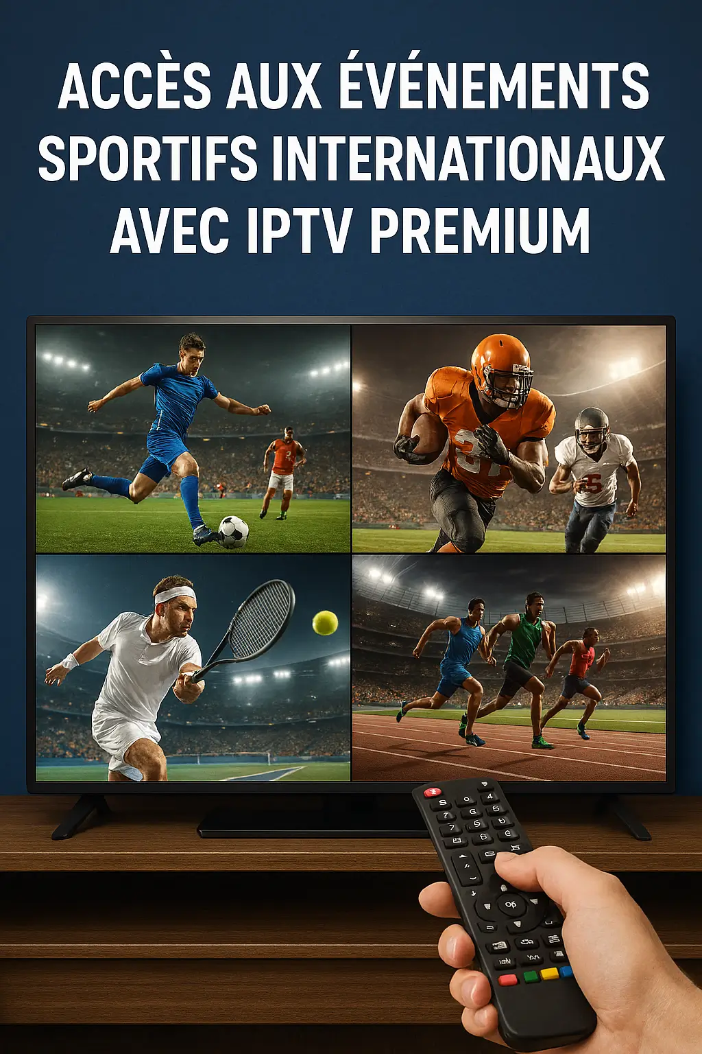 Abonnement IPTV Premium avec films, séries et matchs en direct