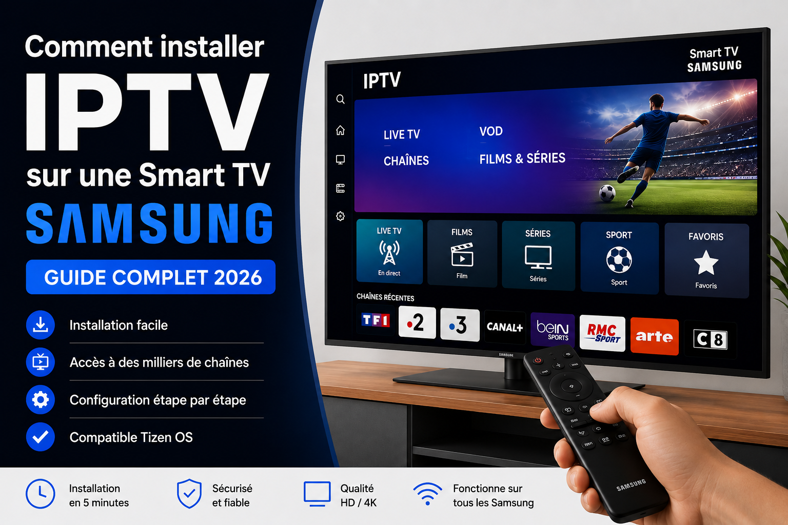 Installation IPTV sur une Smart TV Samsung